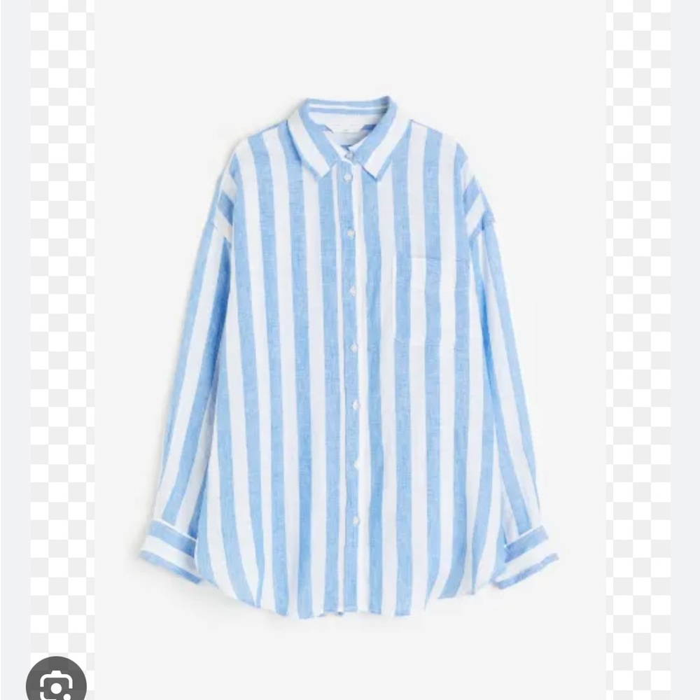 H&M oversized linen shirt, size Large